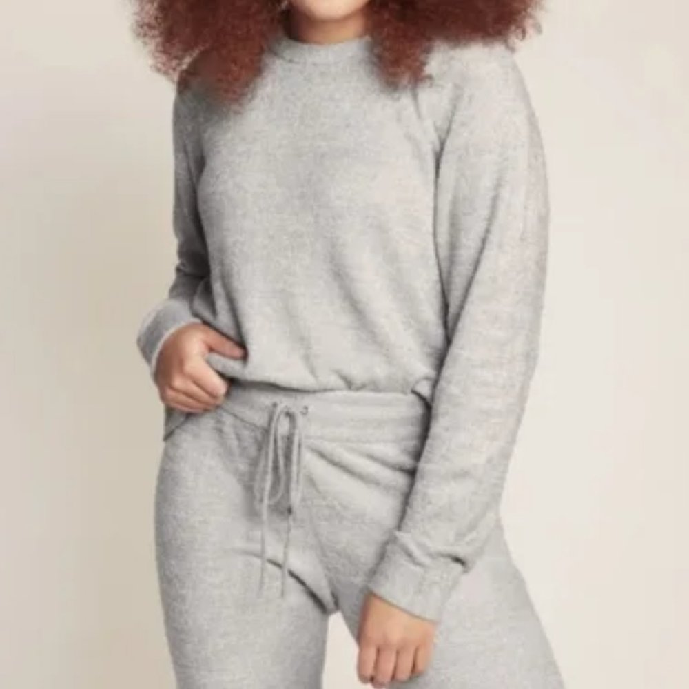 Knix Cozzzy Crew Top | Grey
